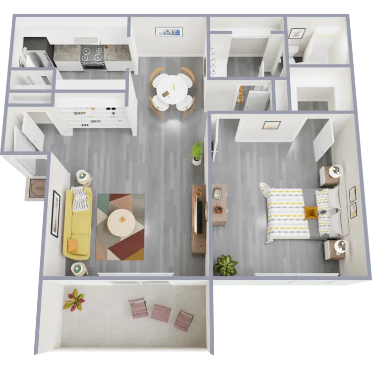 Floor plan: A2B — Barcelona Apartment Homes