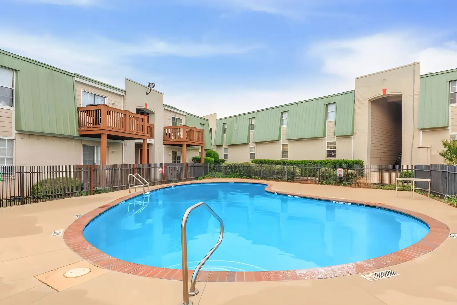 Chaparral — The pool courtyard