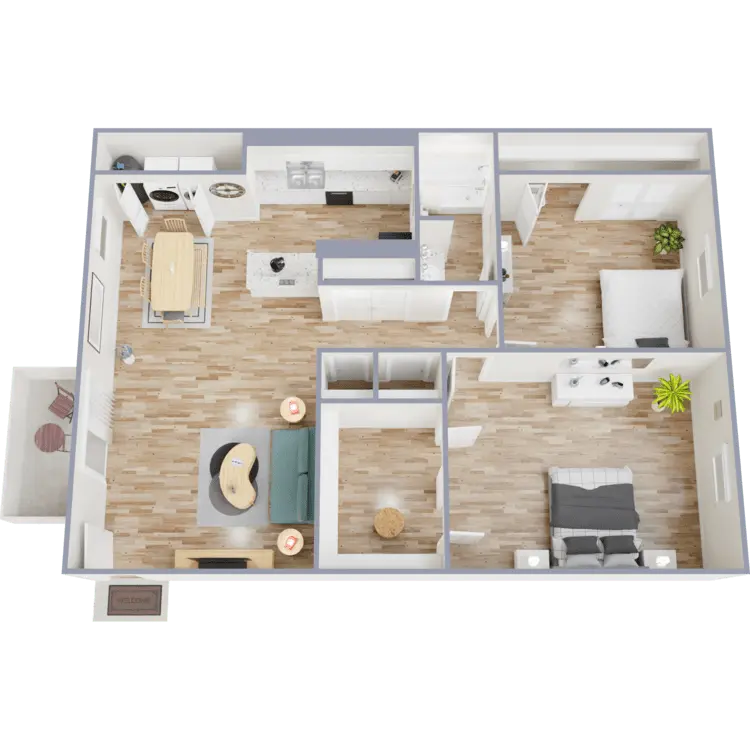 Floor plan: B1 — Chaparral