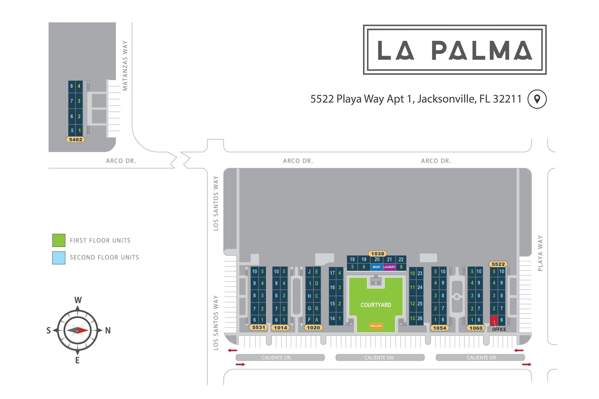 Community site map — La Palma