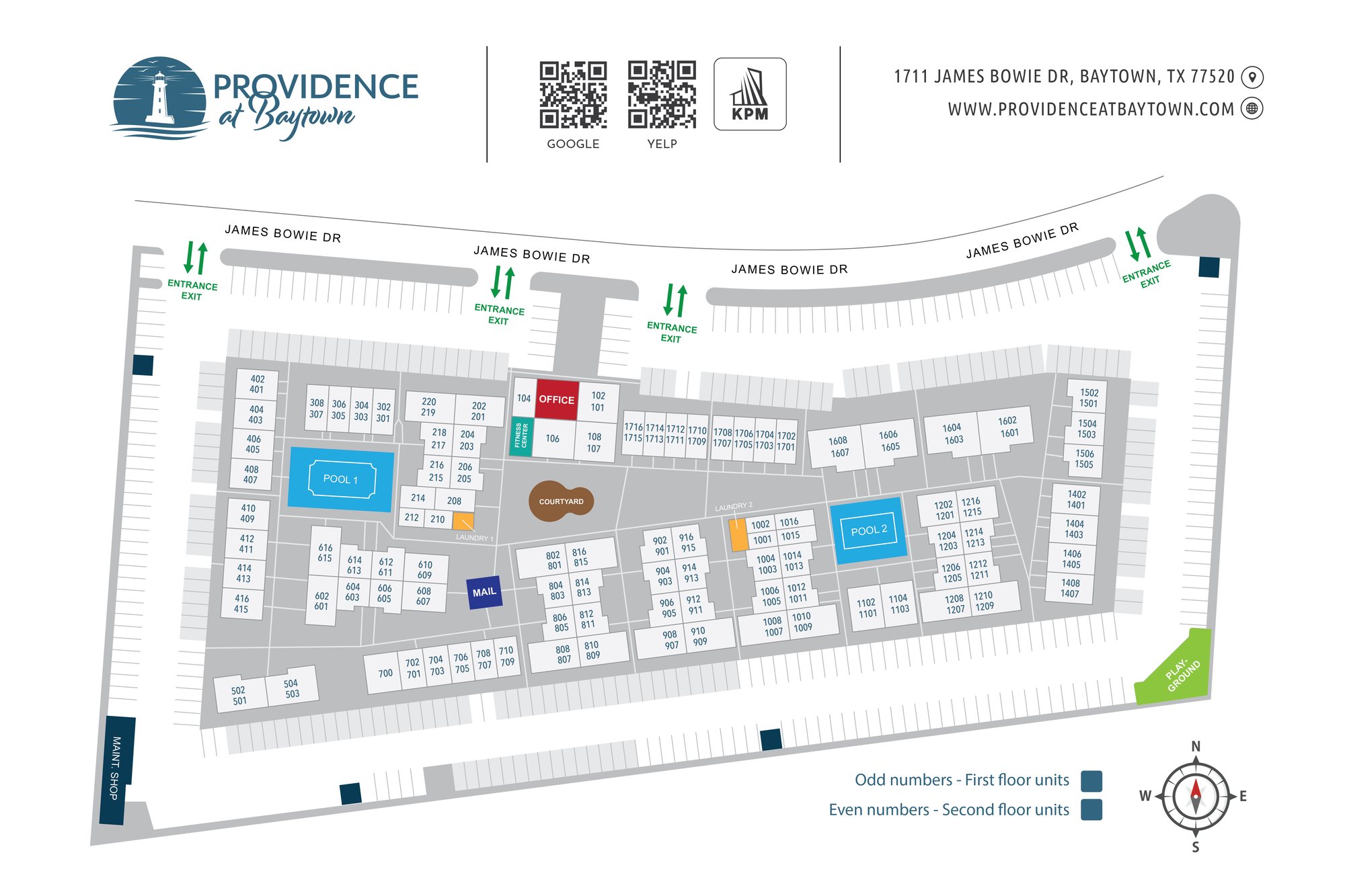 Community site map — Providence at Baytown