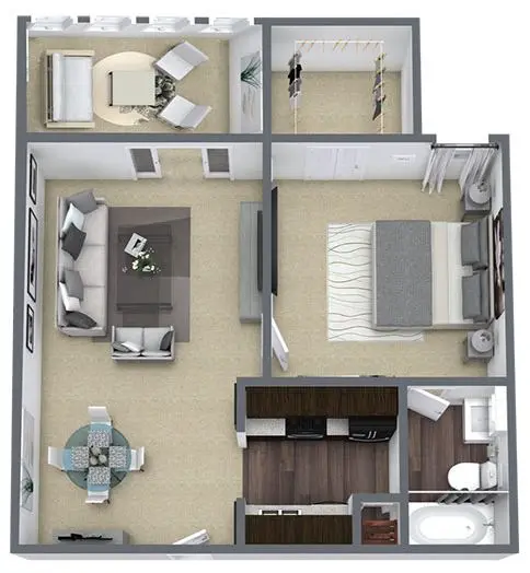 Floor plan: B2 Renovated — The Marion Apartments